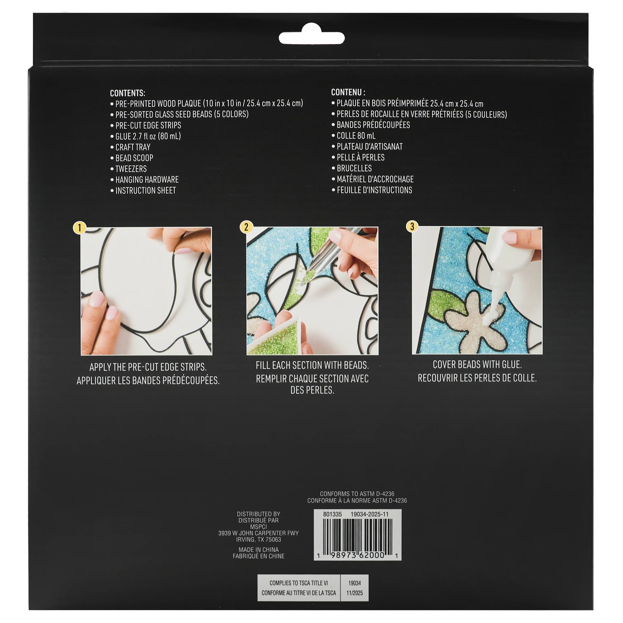 10" x 10" Oranges Bead Art Kit by Make Market®